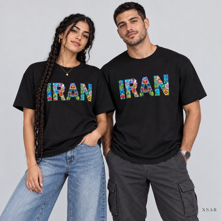 تیشرت زنانه و مردانه XSAR طرح «ایران کاشیکاری»